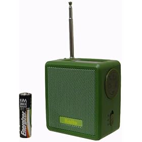 Kaito SB-1059 Mini Hand Crank AM FM Weather Radio, Green by Kaito