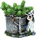   - Schnauzer Flower Pot Dog Planter