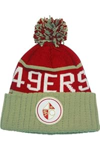 Mitchell & Ness Men's San Francisco 49ers High 5 Beanie One Size Red