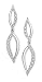 Sterling/Diamond Dangle Twist Earrings .20 TW SW-330