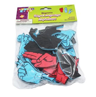 WonderFoam® Magnetic Sign Language Letters