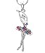 SoulBreezeCollection Dancing Ballerina Ballet Pendant Necklace Charm (Multi-color)