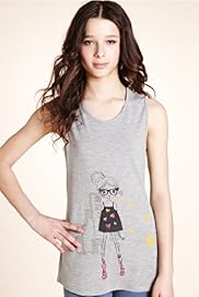 Girls Limited Sleeveless Printed Vest Top