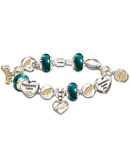 Go Eagles! #1 Fan Charm Bracelet by The Bradford Exchange