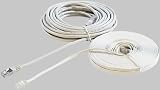 Fibrionic Netzwerk-Kabel Cat5e flach, wei�, 20m