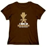 I HAVE A Greater Swiss Mountain Dog ... AND I PLAN TO USE IT ! COWBOY Dogs Womens T-Shirt (Brown, Size Large)