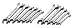 SK Hand Tool 371 11 Piece SuperKrome Fractional and Metric Flare Nut Wrench Set