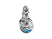 SilveRado(tm) MAU010 Murano Glass/Sterling Silver title=
