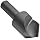 Chicago Latrobe 209SF High-Speed Steel Countersink, Black Oxide Finish, 1/2" Shank Dia, 1.0000" Point Dia, 90 Degree Point Angle
