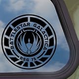 Battlestar Galactica Emblem Logo Black Decal Car Sticker