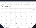 House of Doolittle Desk Pad Calendar 12 Months January 2011 to December 2011, 22 x 17 Inch, Leatherette Strip at the Top, Recycled (HOD150HD)