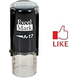 Round Teacher Stamp - FACEBOOK LIKE - Red Ink