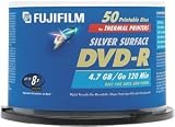 Fuji 4.7 GB DVD-R Silver therm Print Spindle ( 50 pack )