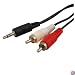 1.5m TRS to RCA Stereo Audio Cable - 3.5mm to L/R