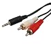 1.5m TRS to RCA Stereo Audio Cable - 3.5mm to L/R
