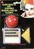 LOT de 2:Maquillage carnaval clown avec nez 93111 clown Maquillage festif