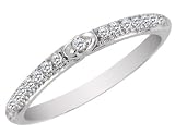 Diamond Wedding Band 1/10 (ctw) in White Gold