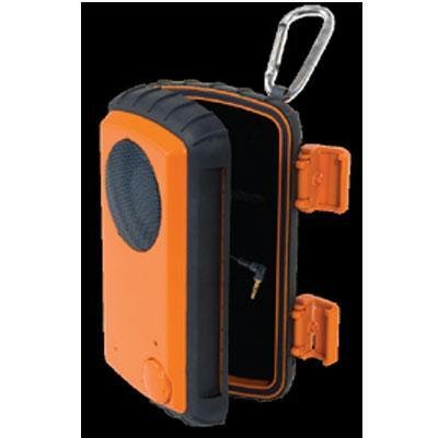 Eco Extreme Rugged and Waterproof Case with Built-In Speaker for iPod, iPhone and MP3 Players (Orange model: gdi-aqcse100) by Grace Digital