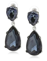 Kenneth Jay Lane Silver Colored Teardrop Earrings