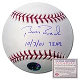 Barry Bonds San Francisco Giants Hand Signed Rawlings MLB Baseball with 73 HR 10/7/01 Inscription