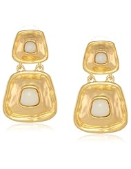 T Tahari "Aegean" Aegena Door Knocker Drop Earrings