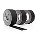 New: Black Gaffers Tape - 3 Pack, 30 Yards & 2 inch Wide- 3 roll Bulk Set Refills case. Multi-Pack Waterproof Gaffer Matte Cloth Fabric for pro Photography, Filming Backdrop, Production Equipment