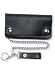 Chain Wallets | Trucker Wallets | Leather Biker Wallets | Biker Wallets | Pocket Wallets | Motorcycle Wallets | Men's Biker Wallets | Discount Men's Wallets | Men's Chain Wallets | Men's Leather Chain Wallets - Carroll Leather 638 Black 5-Pocket Biker Wallet with Chain