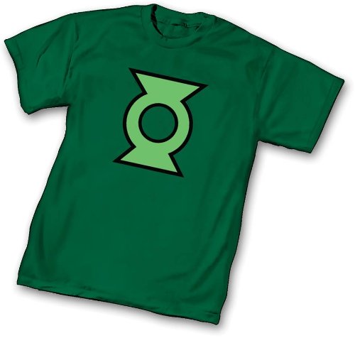  JUSTICE LEAGUE UNLIMITED GREEN LANTERN SYMBOL T-SHIRT