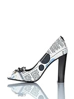 Galliano Zapatos peep toe (Blanco / Negro)