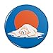Global Warming Polar Bear Melting Pinback Button Pin Badge - 1