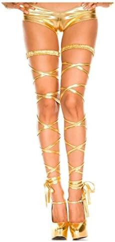 Roewe Women's Metallic Pole Dancing Leg Wraps
