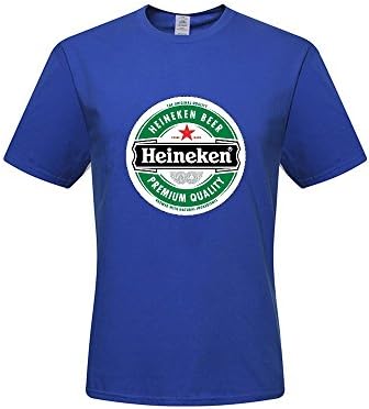 Heineken Logo Men's T-shrits, DIY Heineken Logo 100% Cotton Crew Neck T-Shirt (XXX-Large)