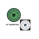 WALL CLOCK WITH LIGHT SENSOR 12"