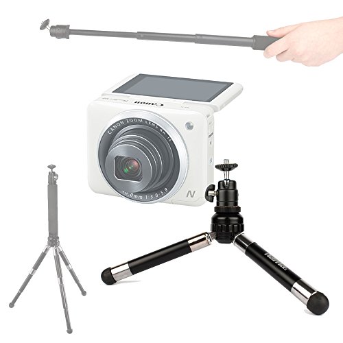 DURAGADGET Lightweight & Ultra-Portable, Telescopic 2-in-1 Tripod / Monopod (Selfie-Pod) for the NEW Canon Powershot N2