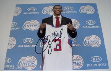 Chris Paul Hand Signed Autographed Los Angeles Clippers Photo