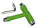 Green Multifunction Skateboard T Tools All In One with Small L Spanner(Green)