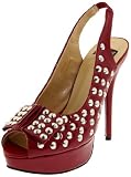 N.Y.L.A. Women’s Genevieve Platform Pump,Red,9.5 M US