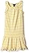 Nautica Girls' Drop Waist Stripe Dress with Ruffle Details