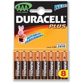 Duracell Plus Battery Alkaline AAA Size 1.5V Ref 7035017 [Pack 8]