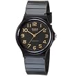 Casio #MQ24-1B2 Men's Casual Rubber Strap Analog Watch