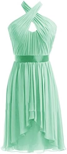 Endofjune a short neck sling cocktail party skirt US-4 Mint