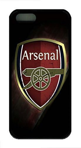 iPhone 5 Case, iPhone 5S Case, Personalize Arsenal Fc Soft Rubber TPU Black Slim Protective iPhone 5 5S Case Cover Shock-Absorption Bumper Case for Apple iPhone 5/5S
