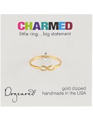 Dogeared Sterling Silver Charmed Infinity Ring