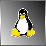 Ubuntu Linux Penguin Logo Vinyl Decal Bumper Sticker 4 X 5