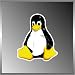 Ubuntu Linux Penguin Logo Vinyl Decal Bumper Sticker 4" X 5"