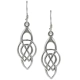 Sterling Silver Celtic Knot Dangle Earrings
