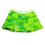  : Private Label - Girls Tie Dye Skort, Green, Yellow