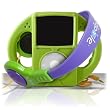 Tadpole with Headphones - Green