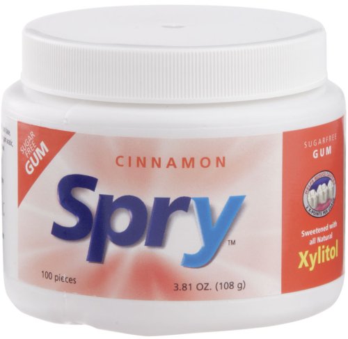 Childrens Toyshop  Health & Personal Care : Spry Cinnamon Xylitol Chewing Gum 100 Count