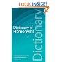Dictionary of Homonyms (Wordsworth Reference)